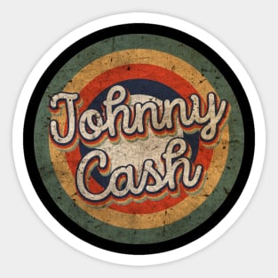 Johnny Name Personalized Cash Vintage Retro 60s 70s Birthday Gift Sticker
